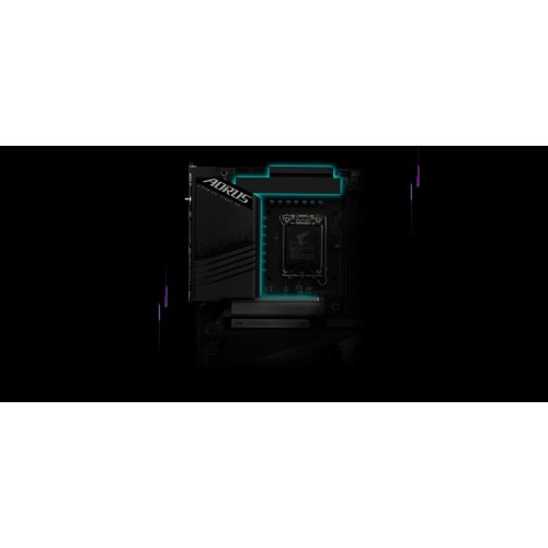 Материнская плата Gigabyte Z790 AORUS ELITE AX, Socket 1700, Intel®Z790, 4xDDR5-4800, HDMI+DP, 3xPCI-Ex16, 6xSATA3(RAID 0/1/5/10), 4xM.2, 8Ch Audio, 1x2.5GbLan, WiFi, (4+4)xUSB2.0, (5+2)xUSB3.2, (1+1)xUSB3.2 Type-C™, ATX, RTL {}